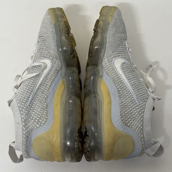 Nike Air Vapormax 2021 Flyknit White Pure Platinum DC4112-100 Women 8.5 GUC - Picture 8 of 10
